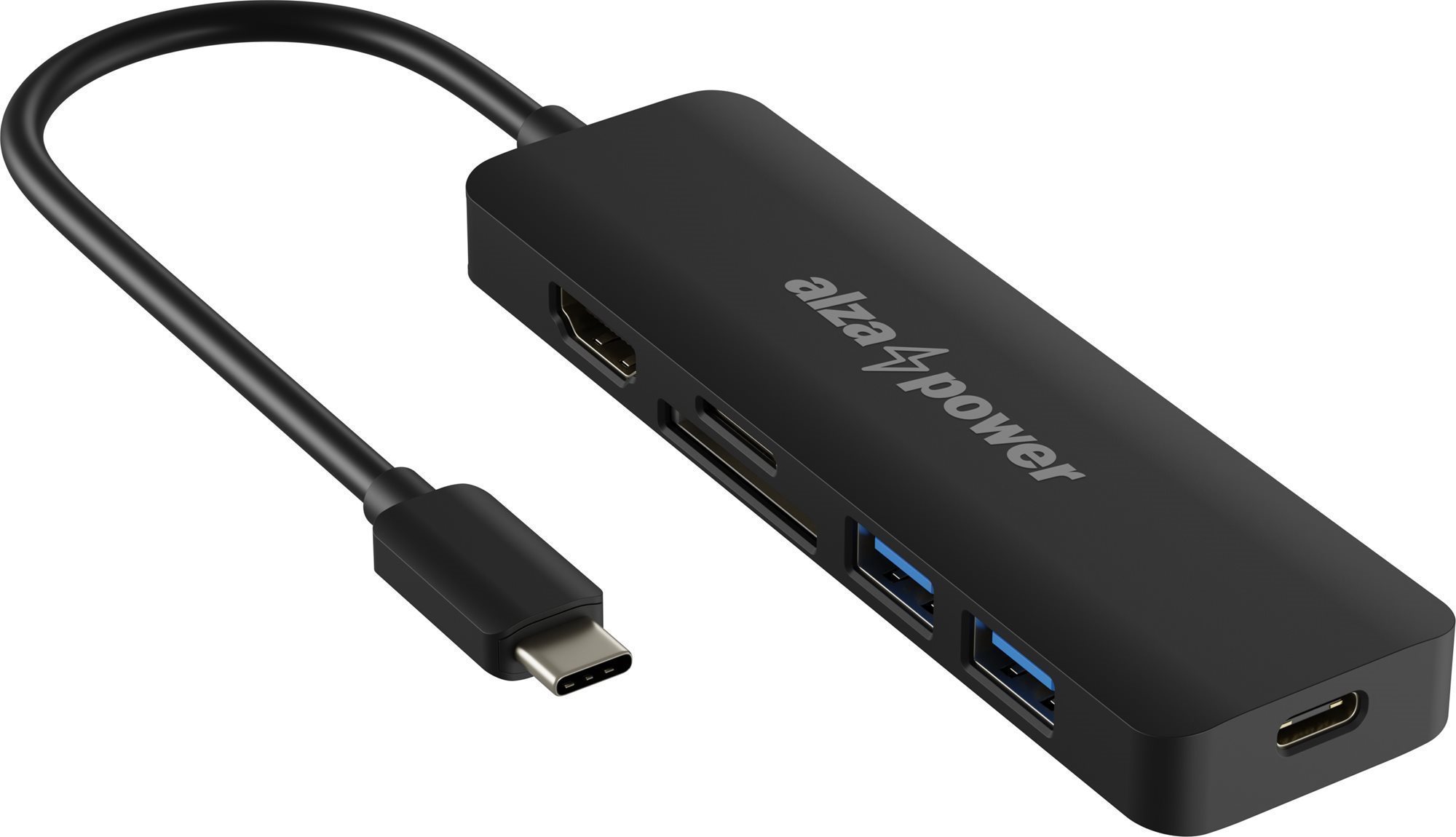 AlzaPower USB-C Dock Station 6in1 - schwarz Dockingstation