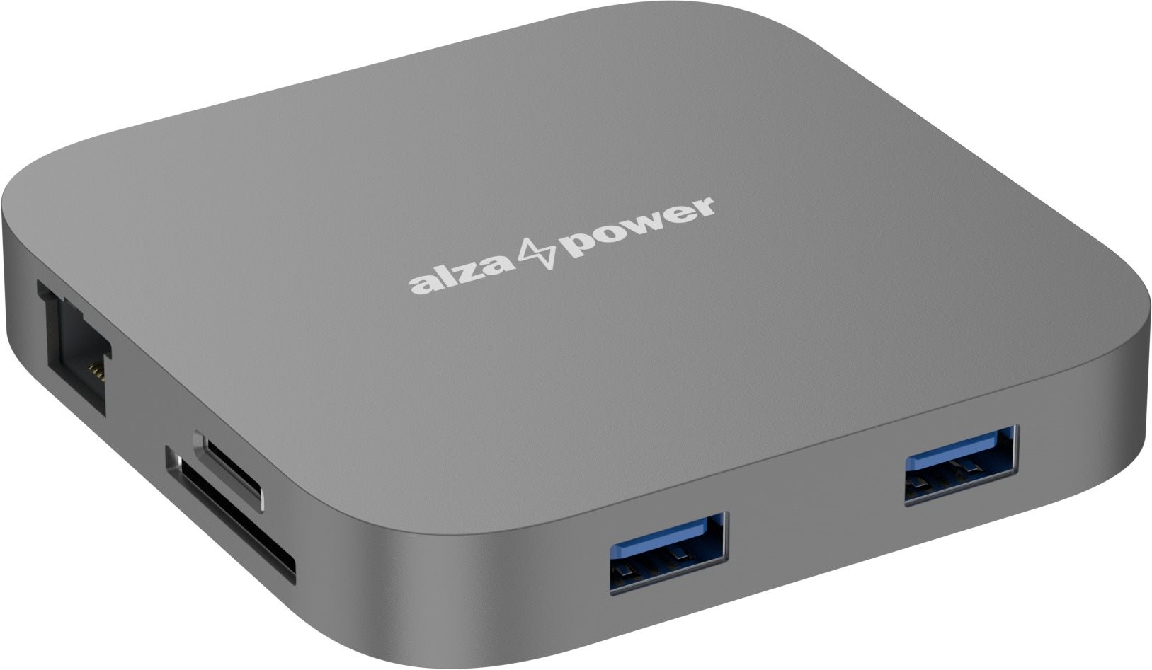 AlzaPower Metal USB-C Dock Cube 8in1 - asztroszürke Dokkoló állomás