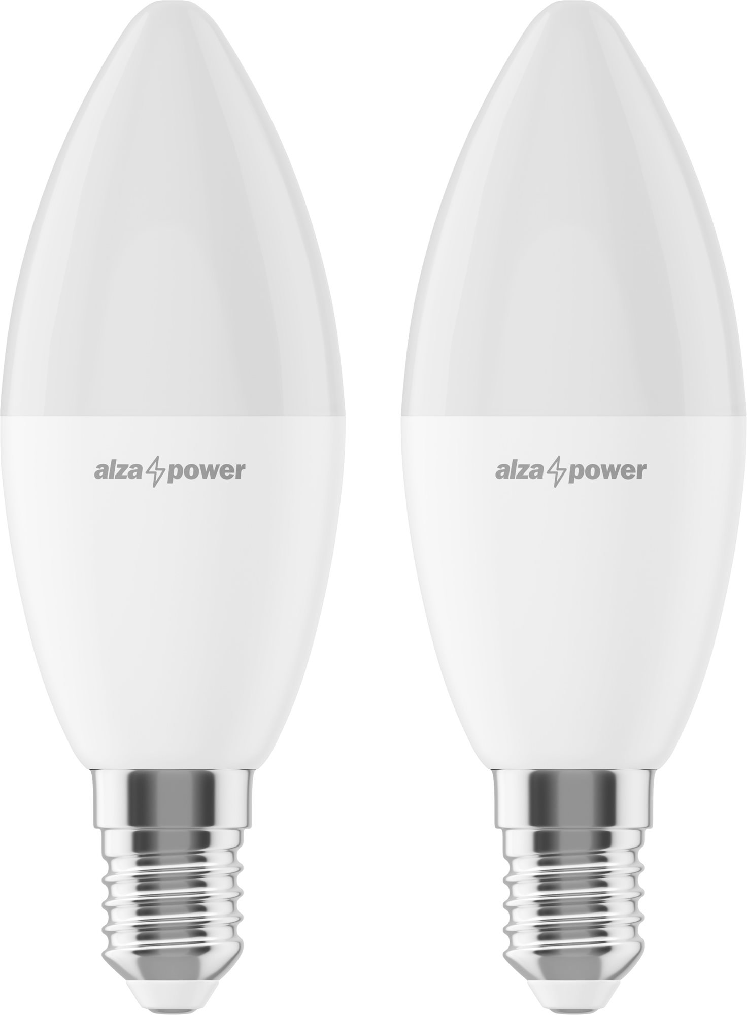 AlzaPower LED 8-55W, E14, 2700K, szett, 2db LED izzó