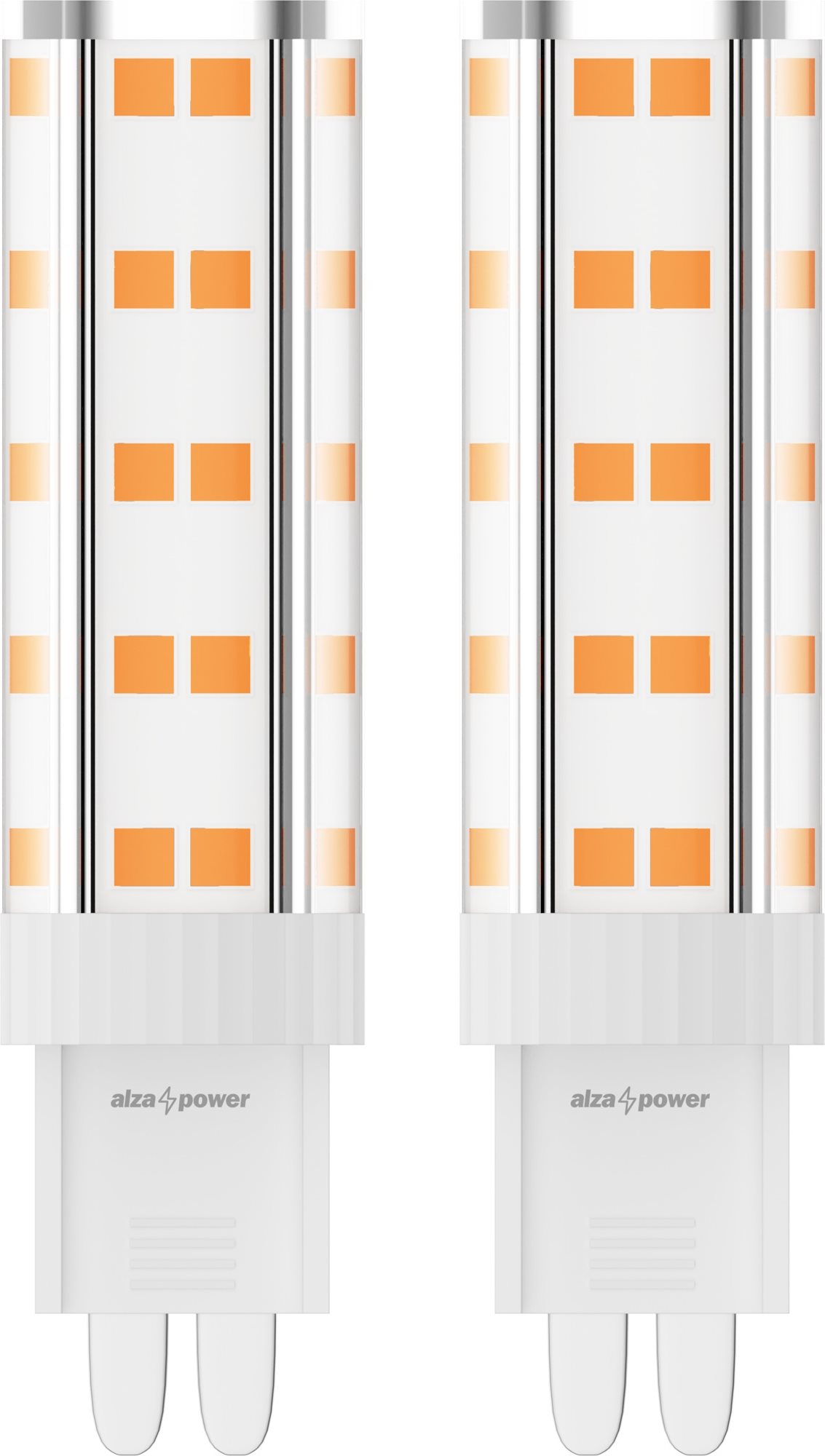 AlzaPower LED 4,2-40W, G9, 2700K, szett, 2db LED izzó