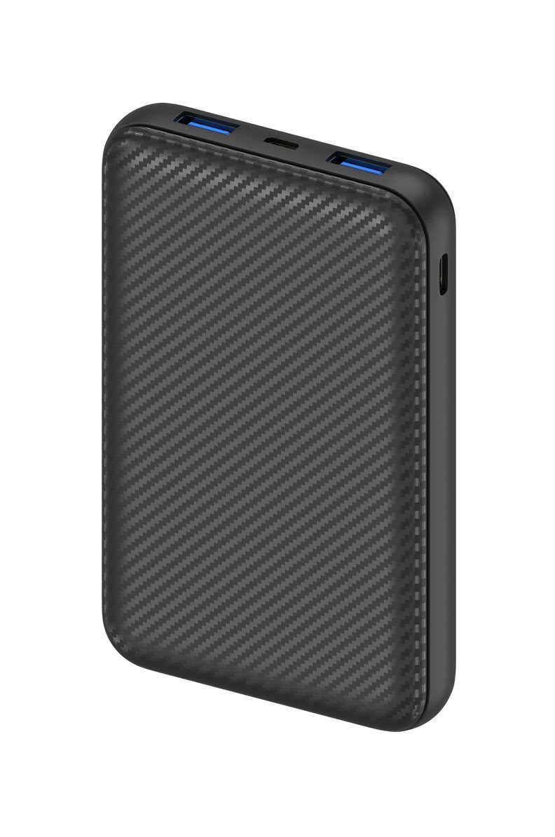 AlzaPower Carbon 10,000mAh Fast Charge + PD3.0 Black Power Bank