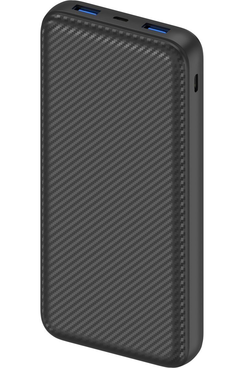 AlzaPower Carbon 20,000mAh Fast Charge + PD3.0 Black Power Bank
