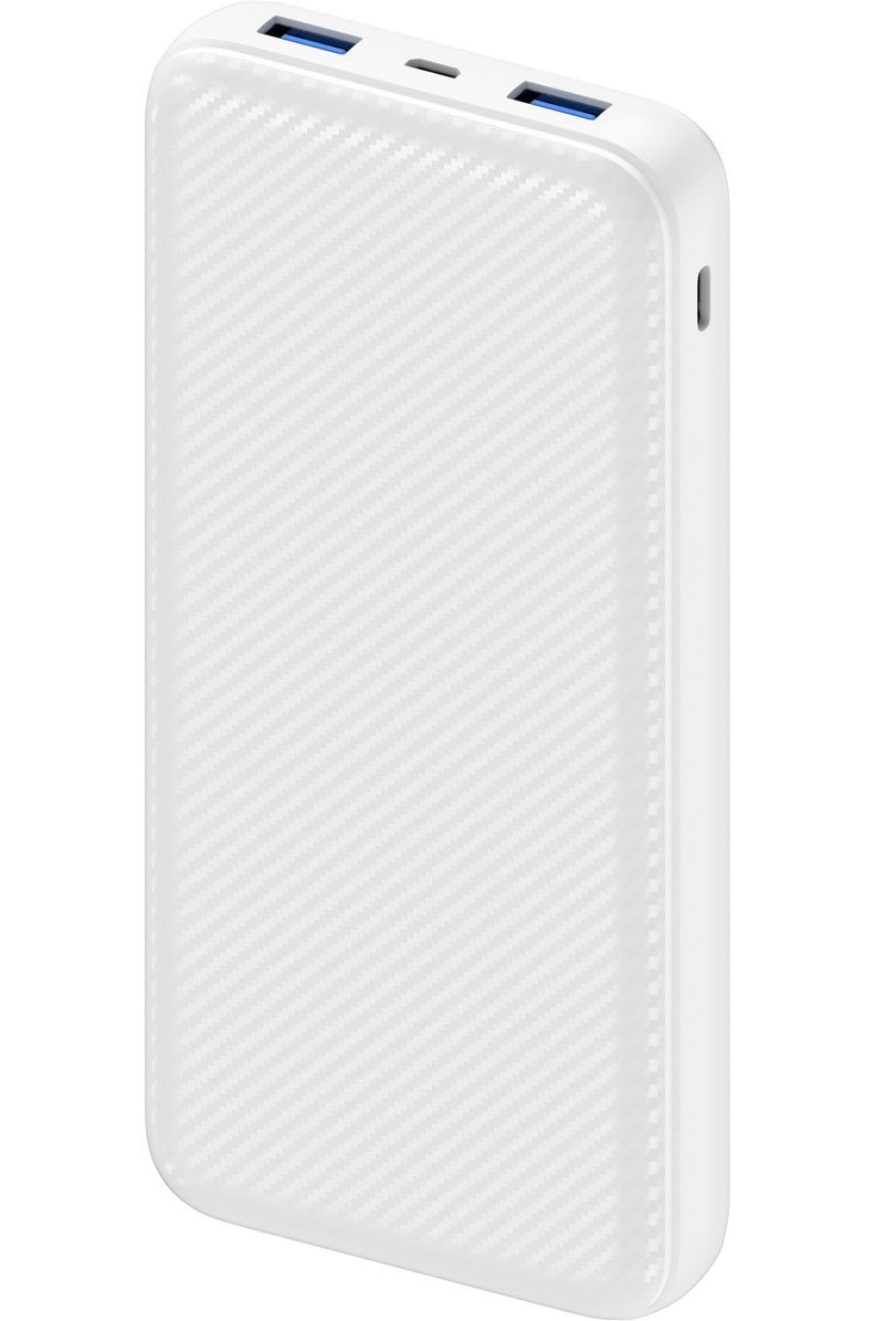 AlzaPower Carbon 20,000mAh Fast Charge + PD3.0 White Power Bank