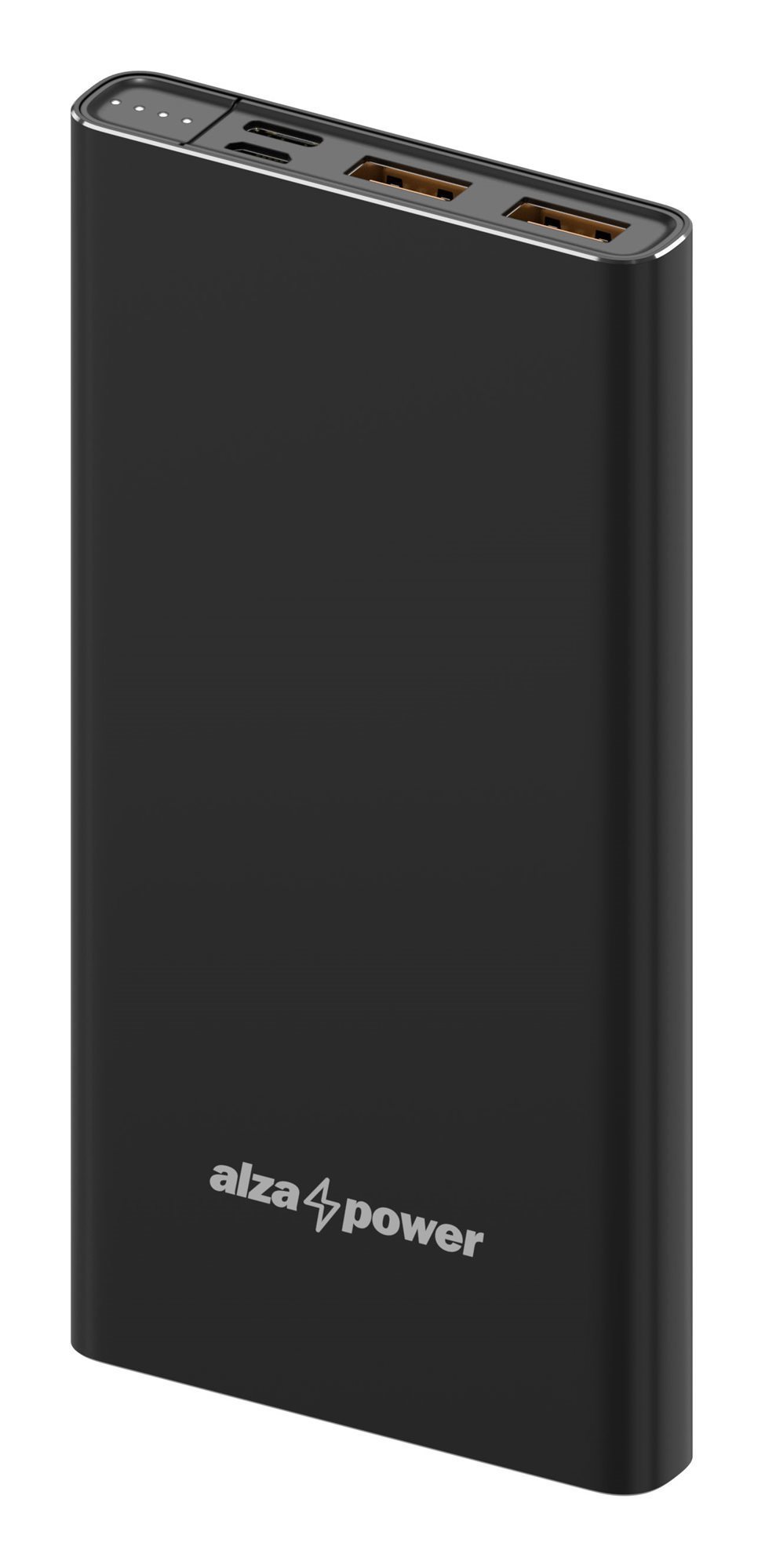 AlzaPower Metal 10000mAh Fast Charge + PD3.0 Black Power Bank