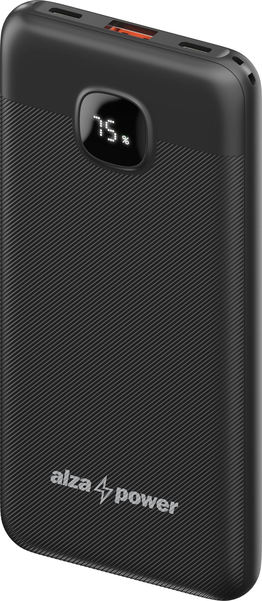 AlzaPower Garnet 10000mAh Power Delivery (22,5W) - fekete Power bank