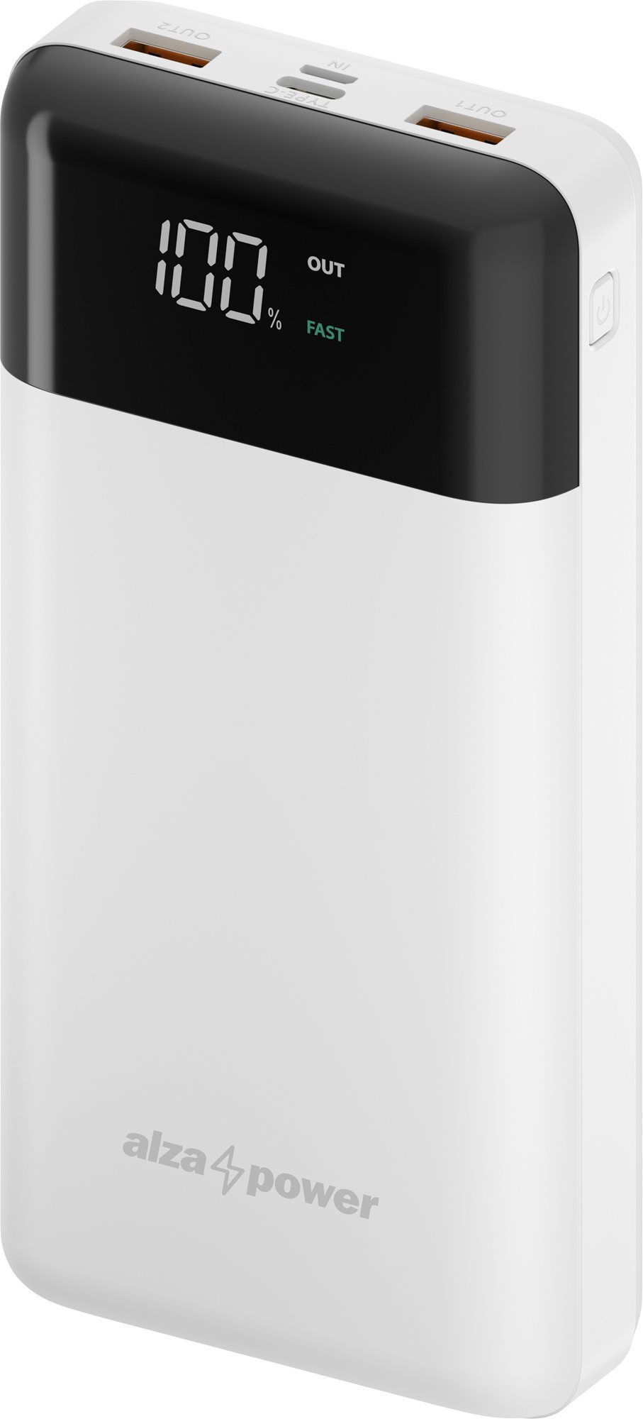 AlzaPower Parade 30000 mAh Power Delivery (20 W) biela Powerbank