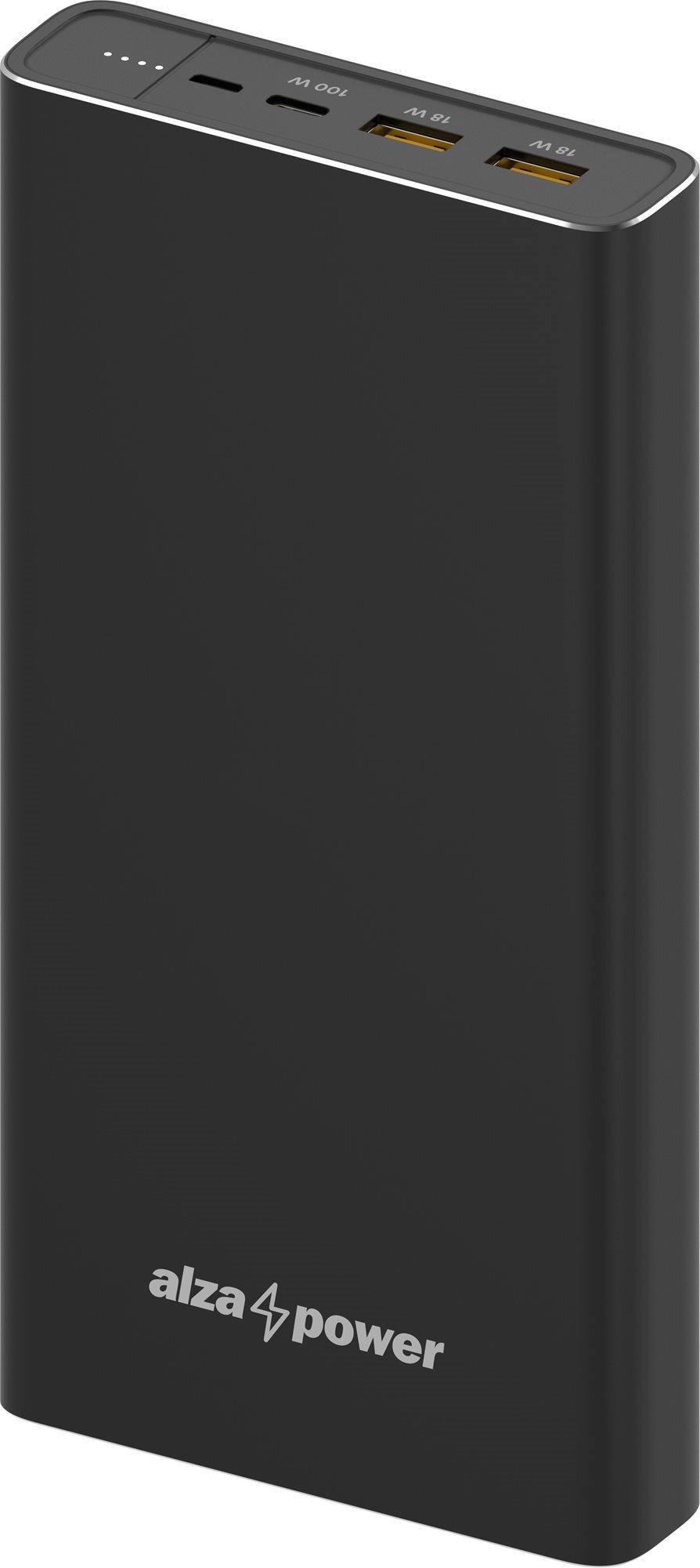 AlzaPower Metal 40 000 mAh Fast Charge + PD3.0 (100 W) čierna...