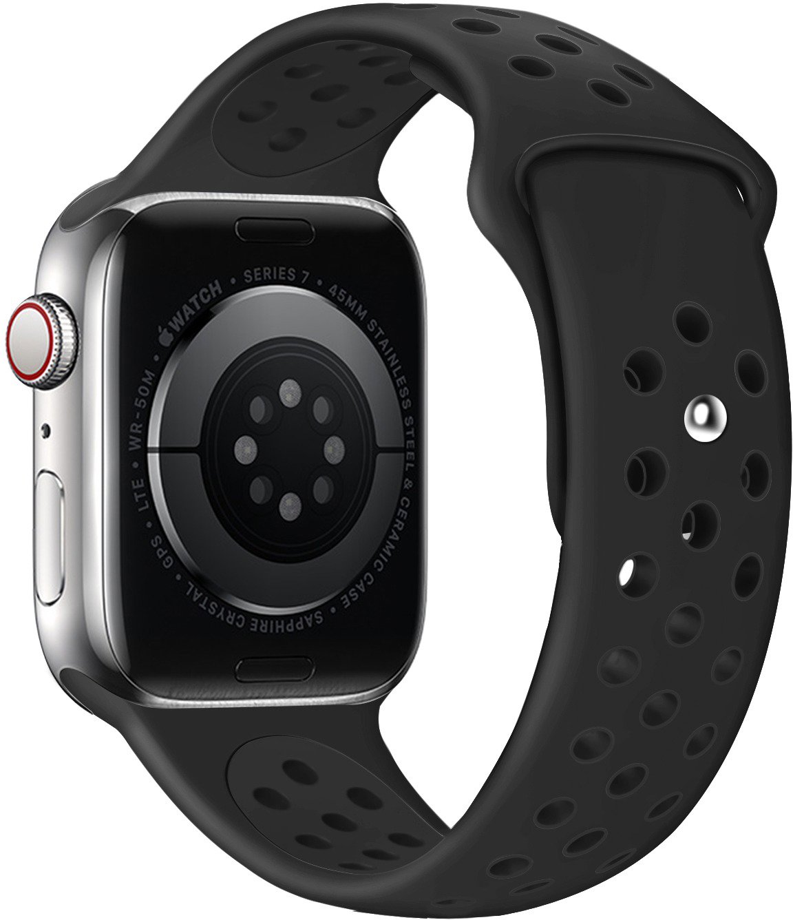 Eternico Sporty Apple Watch 42mm / 44mm / 45mm - Solid Black and...