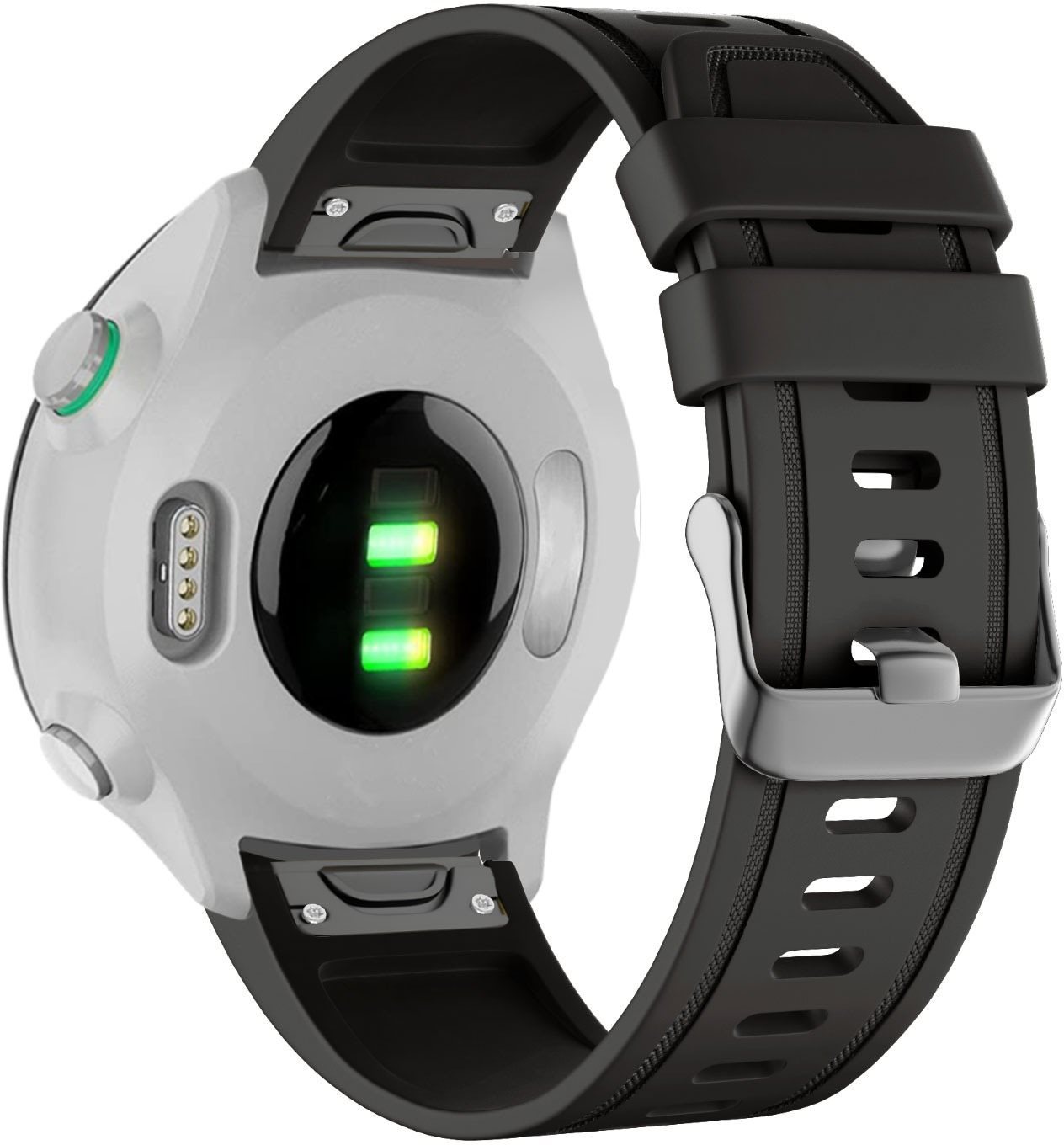 Eternico Essential pro Garmin Quickfit 20mm Solid Black Armband