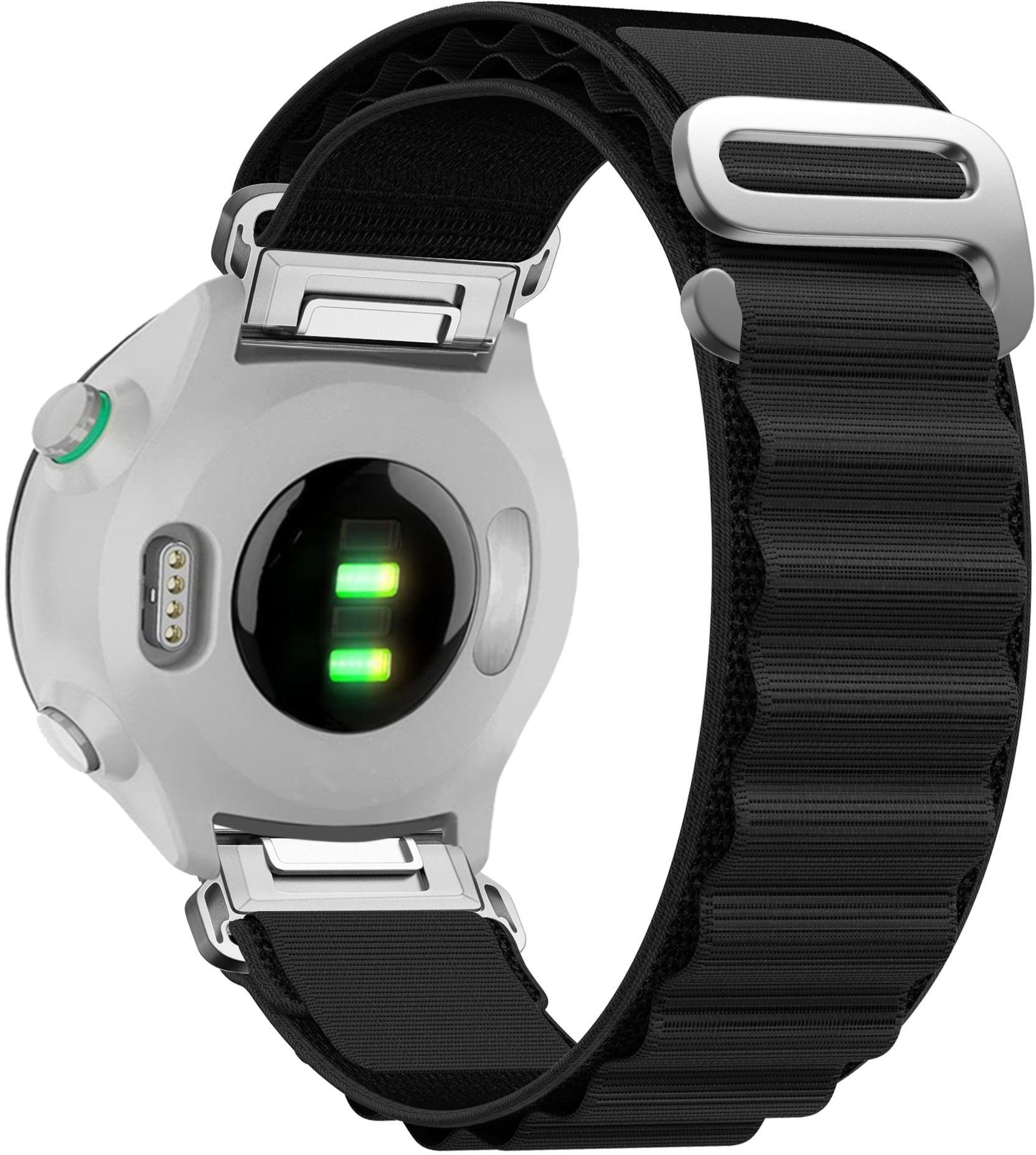 Eternico Alpine Loop for Garmin QuickFit 22 mm Solid Black Remienok...