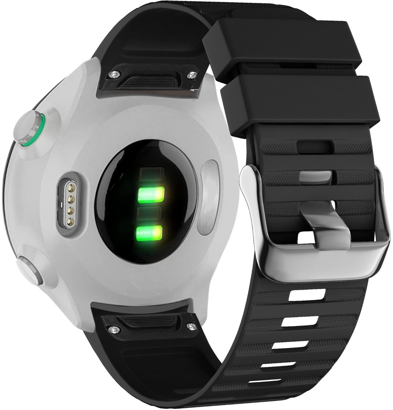 Eternico Essential für Garmin Quickfit 22mm Solid Black Armband