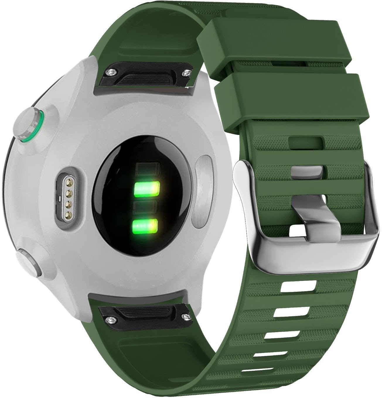 Eternico Essential pre Garmin Quickfit 22 mm Army Green Remienok na...
