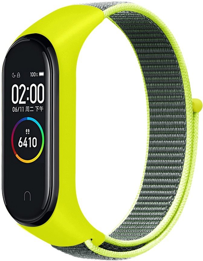 Eternico Airy na Xiaomi Mi band 5/ 6/7 Lime Green Remienok na hodinky