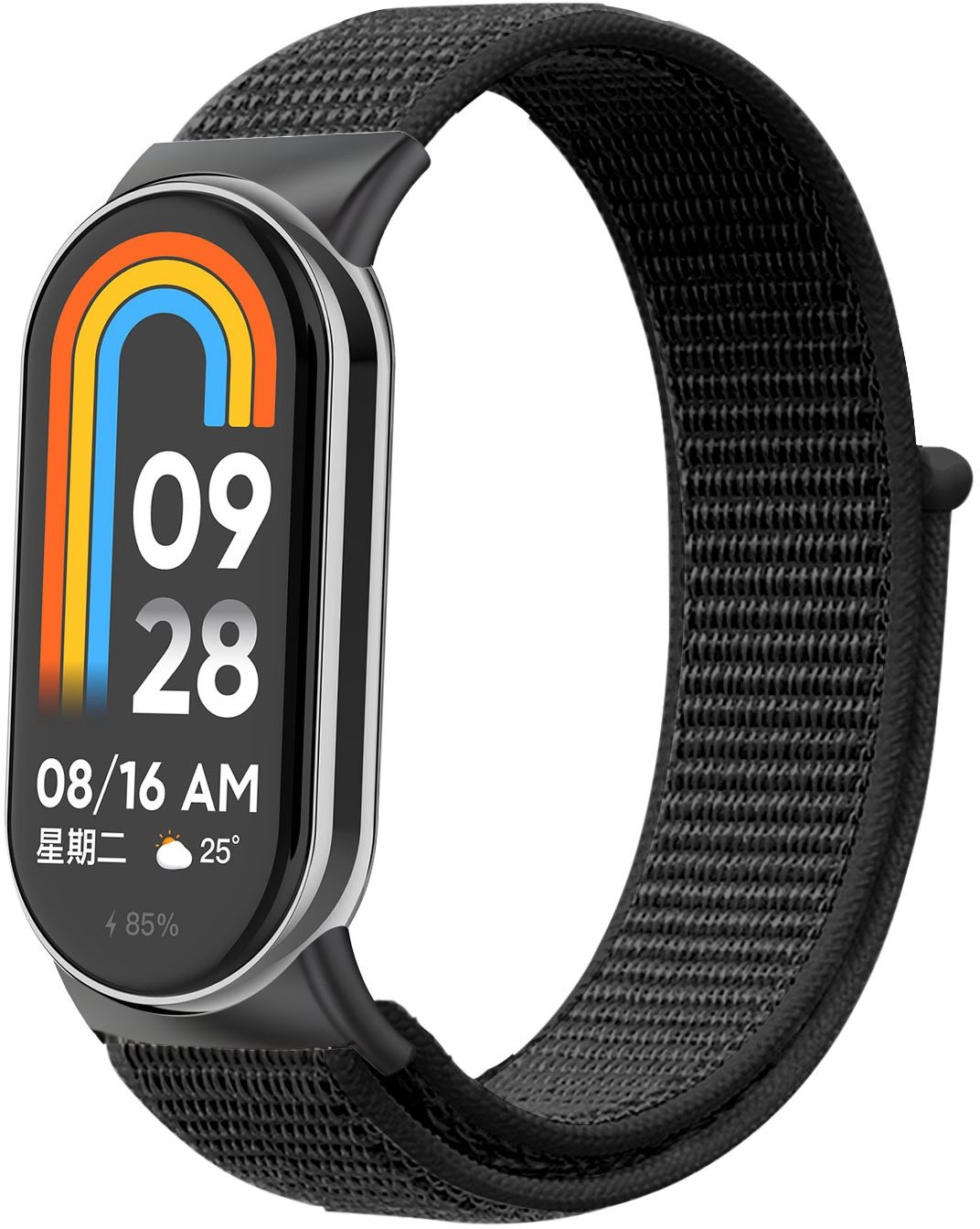Eternico Airy für das Xiaomi Smart Band 8 Solid Black Armband