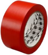 3M™ univerzálna označovacia PVC lepiaca páska 764i, červená, 50 mm...