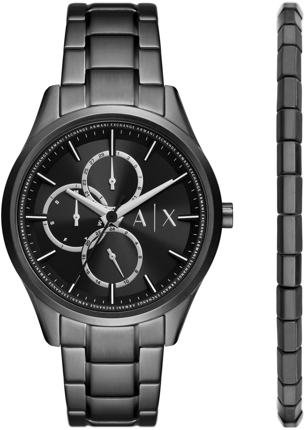 Armani Exchange pánska darčeková súprava hodiniek Dane a náramku...