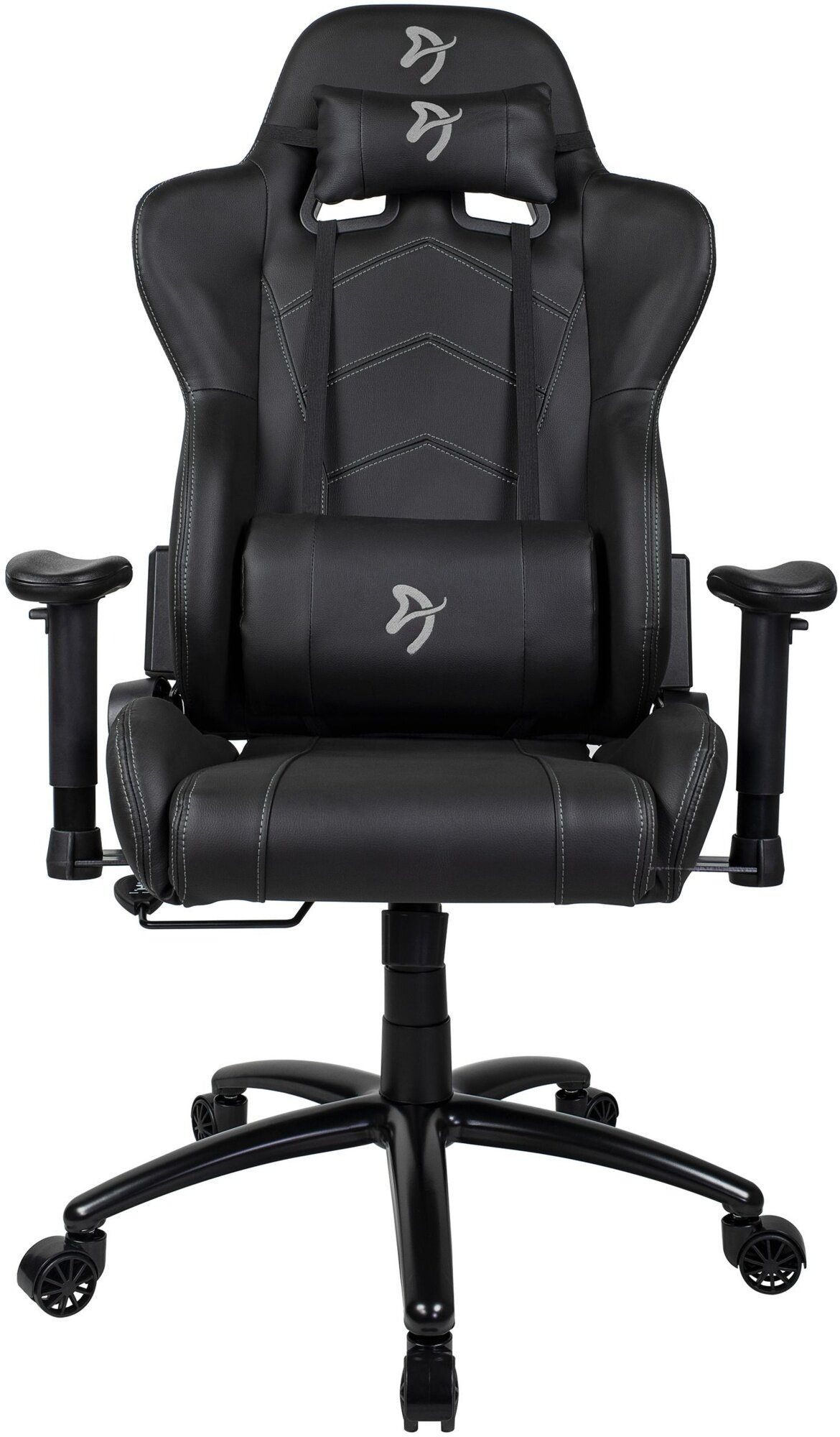 AROZZI INIZIO Noir PU noir avec logo gris Chaise gamer