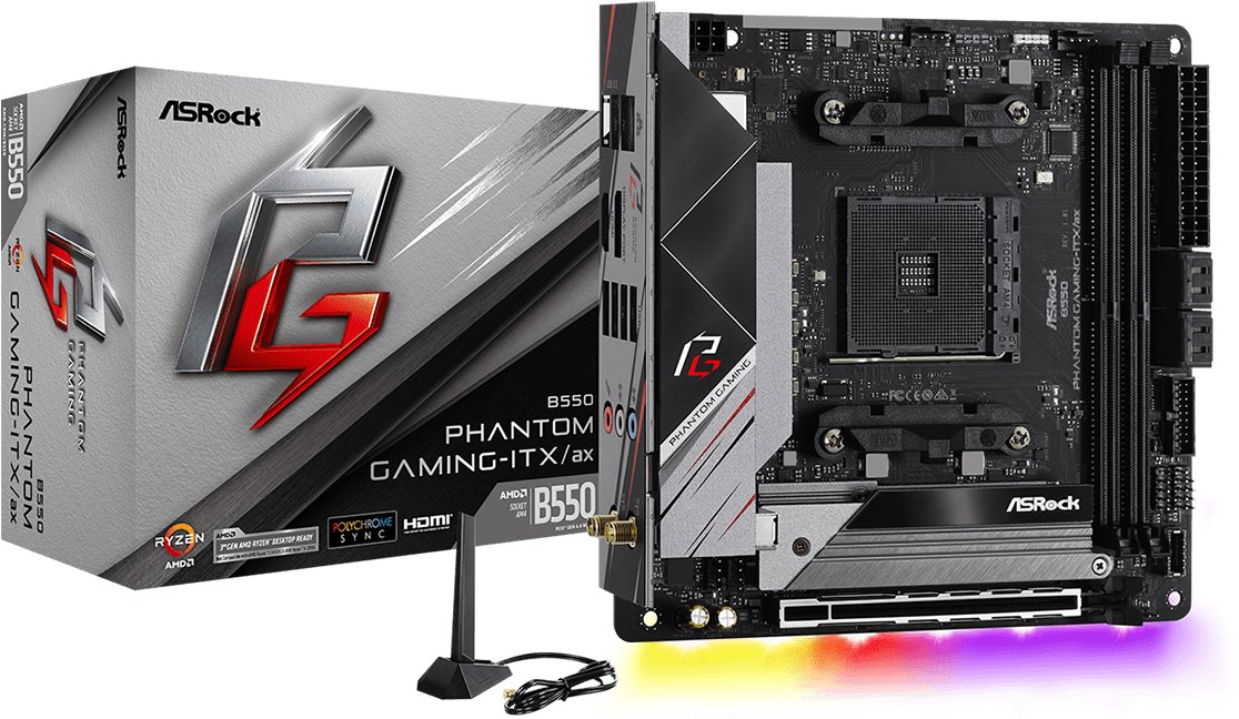 ASROCK B550 Phantom Gaming-ITX / ax Alaplap