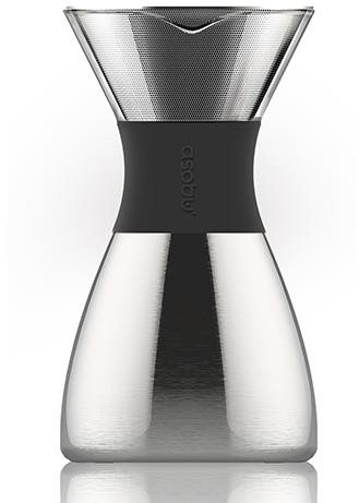 ASOBU Pour Over - stříbrný Ruční kávovar