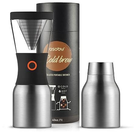 ASOBU COLD BREW – strieborný Ručný kávovar