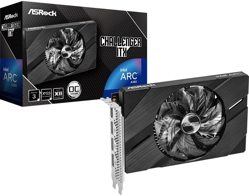 ASROCK Intel Arc A380 Challenger ITX 6GB OC Grafická karta