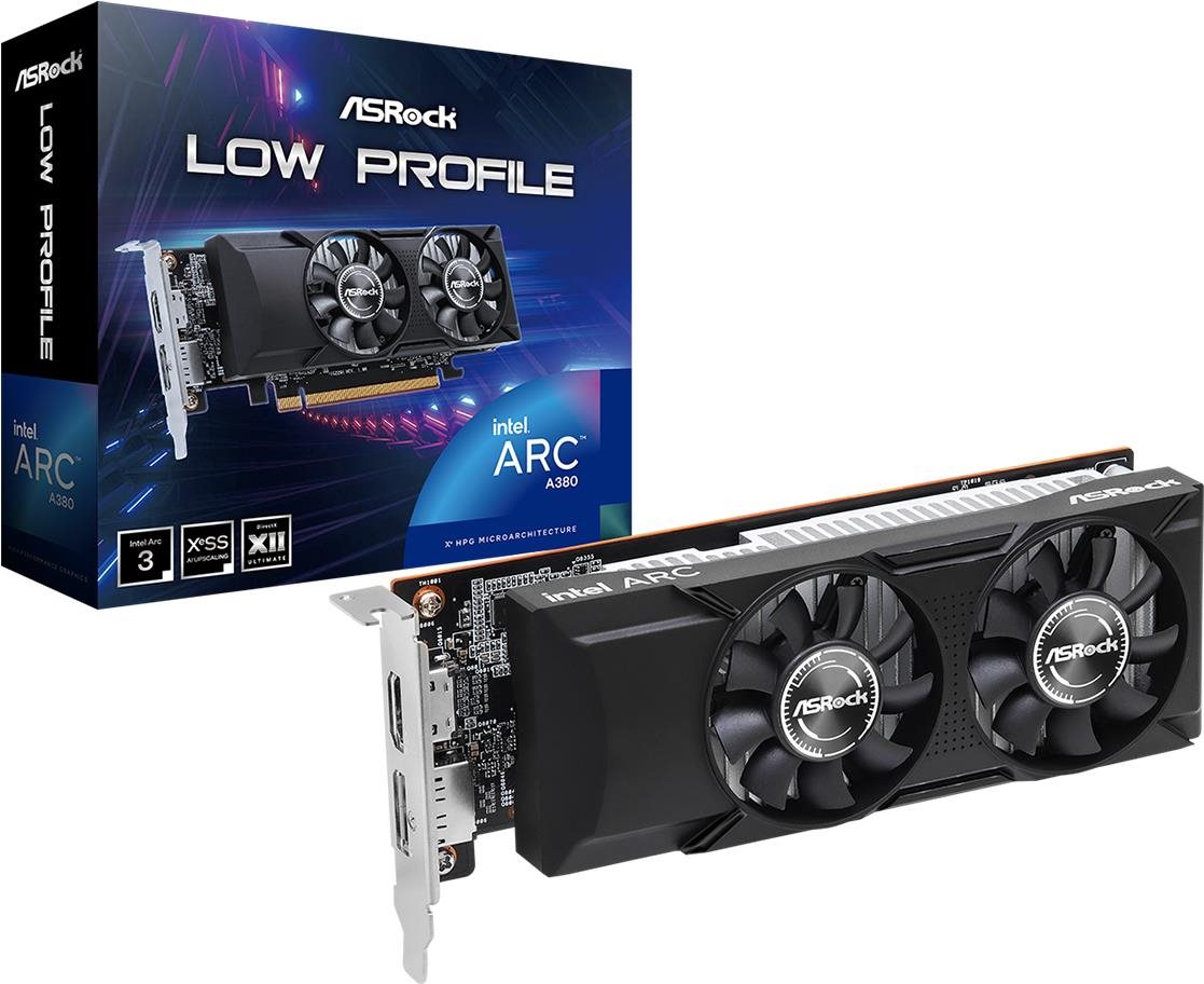 ASROCK Intel Arc A380 Low Profile 6 GB Grafická karta