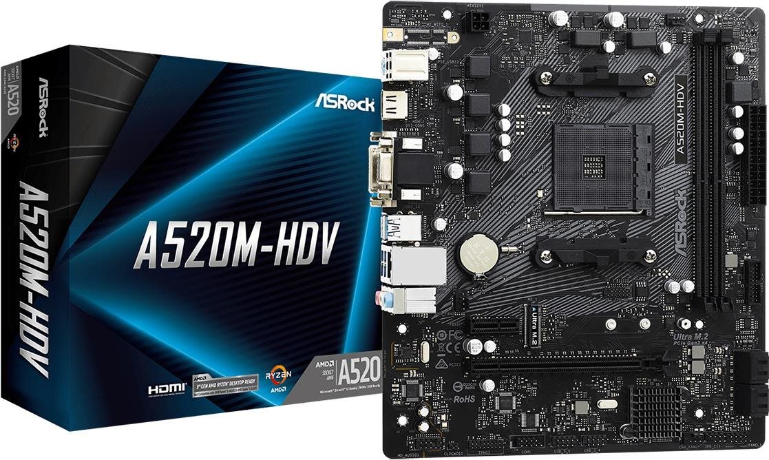 ASROCK A520M-HDV Motherboard