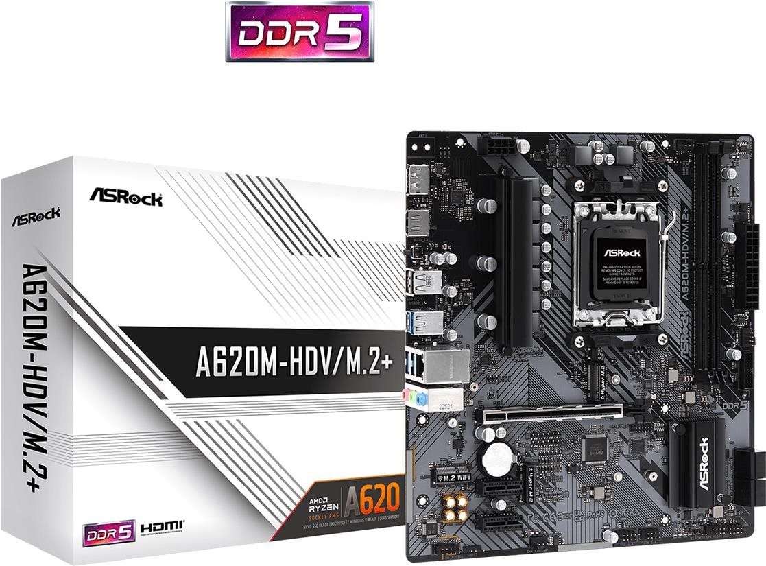ASROCK A620M-HDV/M.2+ Motherboard