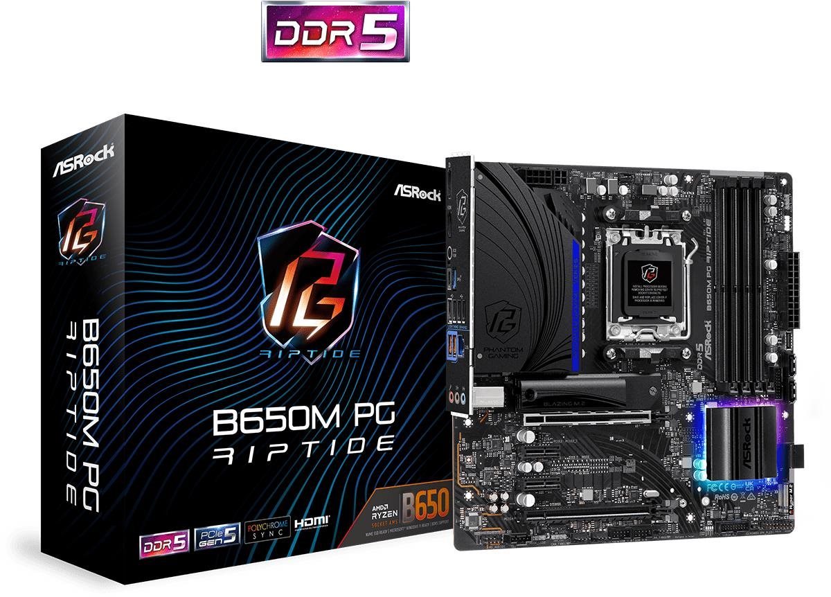 ASROCK B650M PG RIPTIDE Alaplap