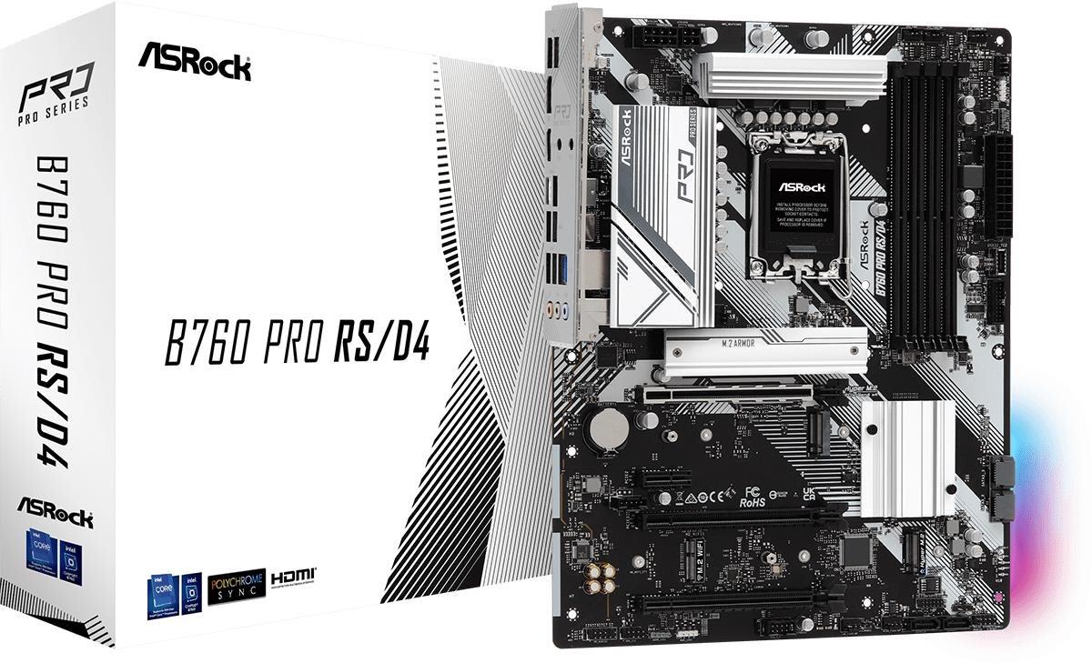 ASROCK B760 Pro RS/D4 Motherboard