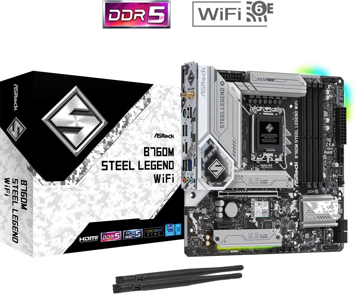 ASROCK B760M Steel Legend WiFi Alaplap