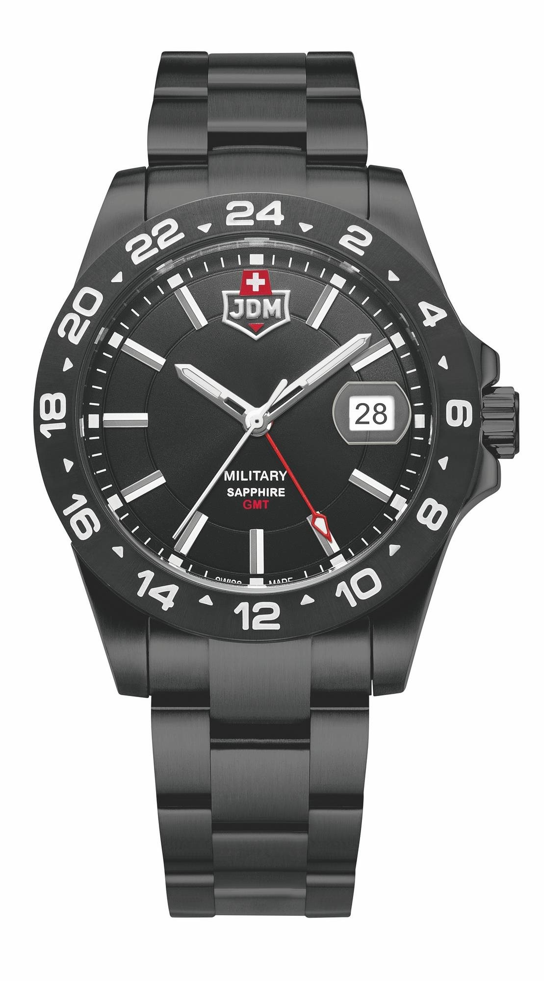 JDM Military Delta 24, čierne Pánske hodinky