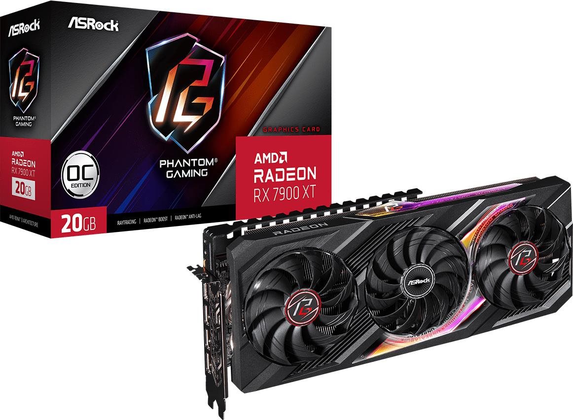 ASROCK Radeon RX 7900 XT Phantom Gaming 20GB OC Videókártya