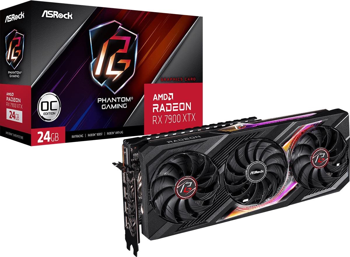 ASROCK Radeon RX 7900 XTX Phantom Gaming 24 GB OC Grafická karta