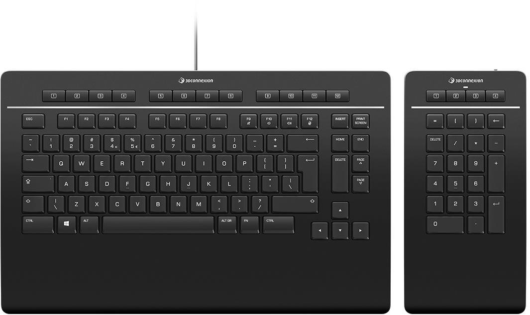 3Dconnexion Keyboard Pro with Numpad Tastatur