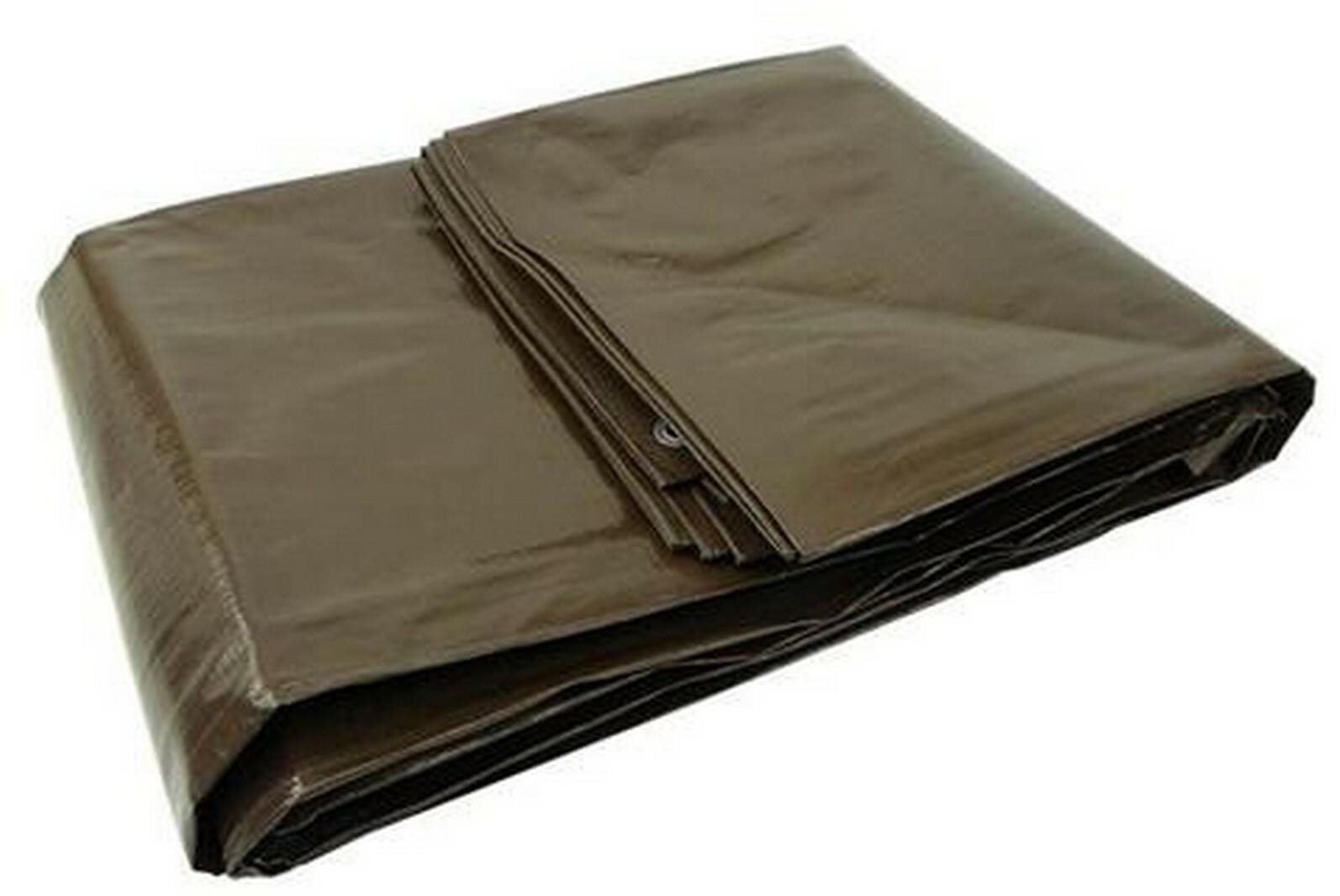 GEKO Plachta, PP + PE, 4 × 6 m, 200 g/m2, hnedá Krycia plachta