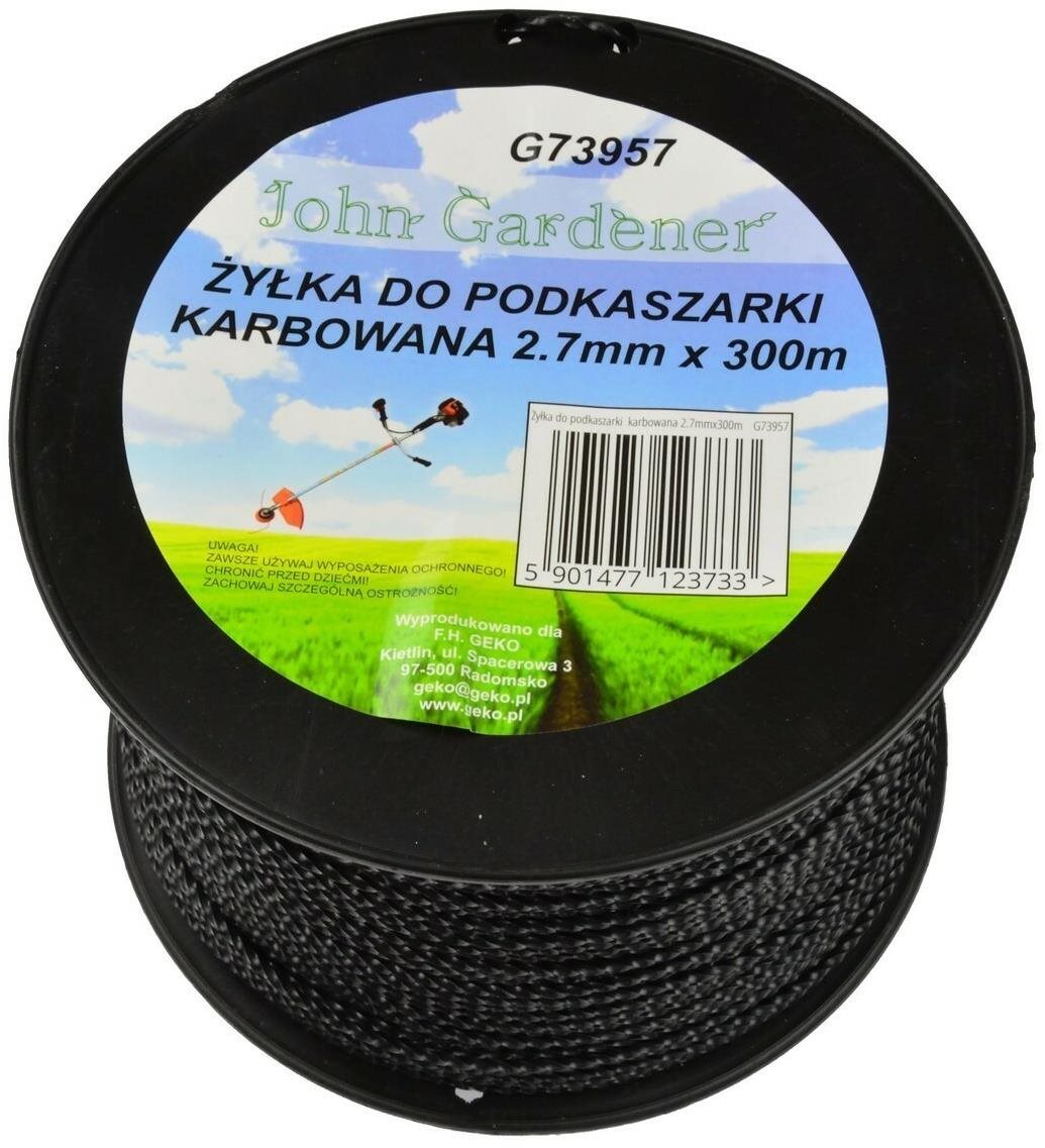 GEKO Struna do kosačky, 2,7 mm × 300 m, zvlnený profil Žacia struna