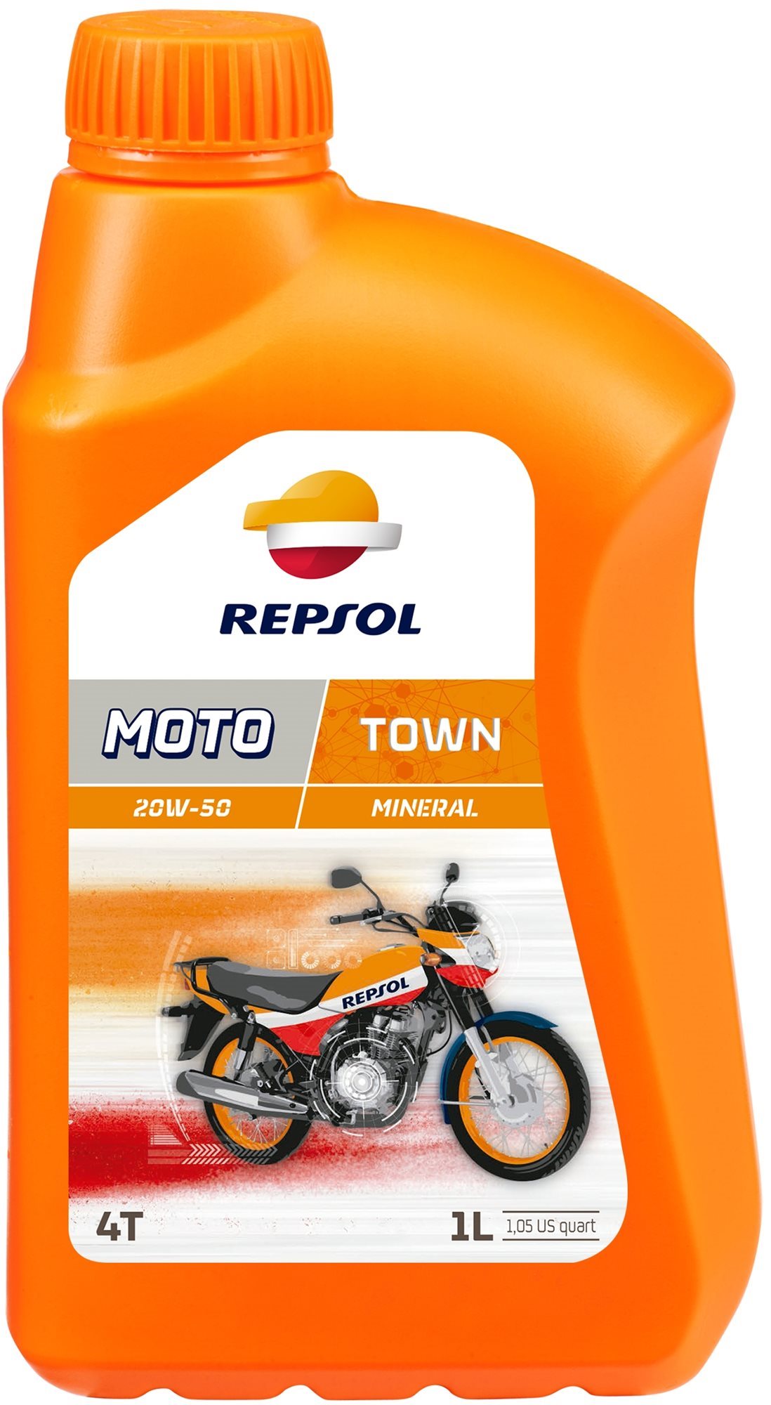 REPSOL MOTO TOWN 4T 20W-50 1 l Motorový olej