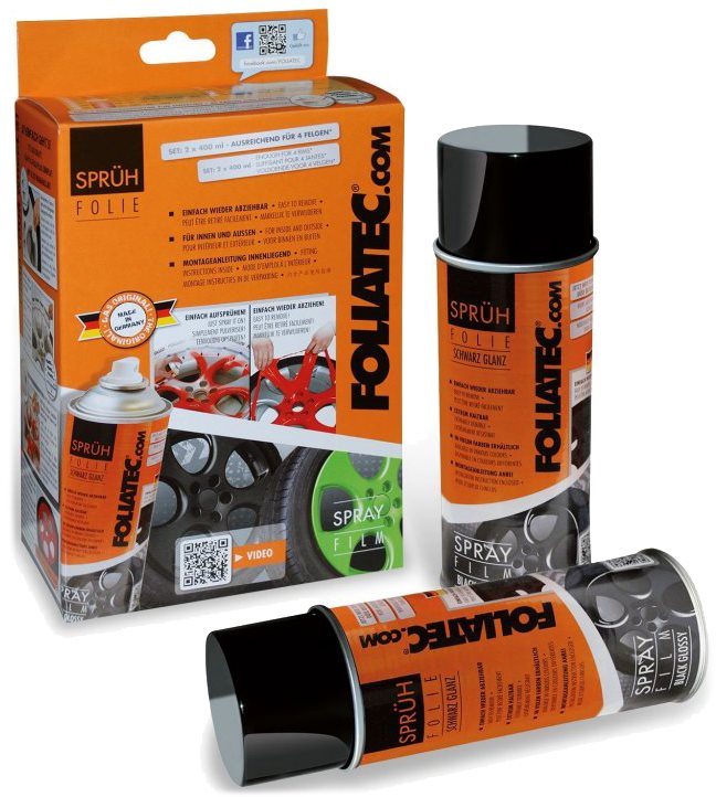 Foliatec v spreji, zlatá metalická 2× 400 ml Fólia v spreji
