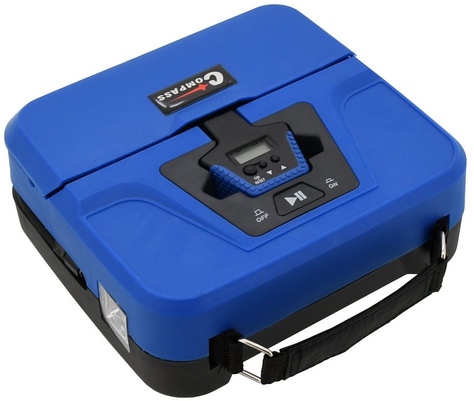 COMPASS - Kompresor, 12 V BOX digitálny 3 in 1 Kompresor