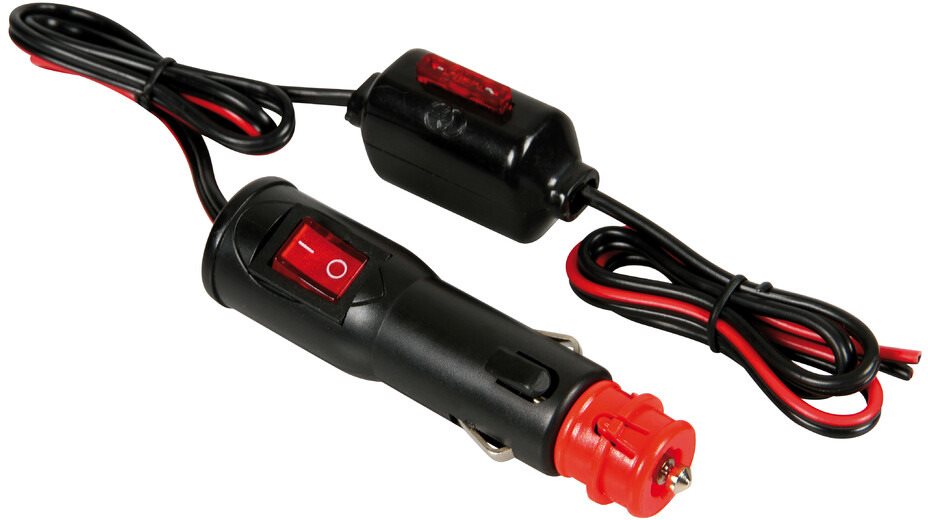 LAMPA Zástrčka do zapaľovača 12/24 V s vypínačom a poistkou Zástrčka