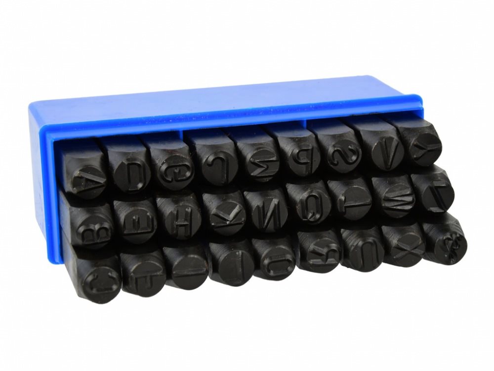 GEKO Razidlá písmenkové 10 mm, 27 ks Razidlo