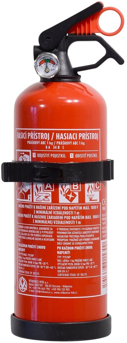 Compass Hasicí přístroj práškový 1 kg ABC Hasicí přístroj
