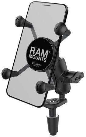 RAM Mounts X-Grip-Halterung zur Befestigung am Motorradlenker...