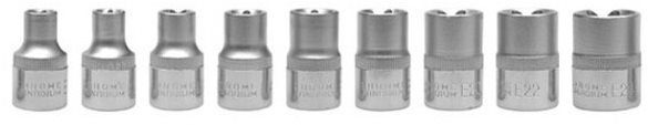 YATO Sada nadstavcov 1/2" TORX 9 ks E10-E24 Gola sada
