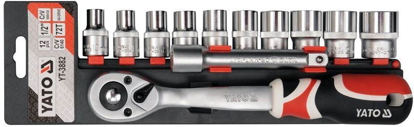 YATO Gola súprava 1/2", 12 ks Gola sada