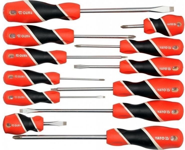 YATO YT-25967, 12 db Csavarhúzó készlet