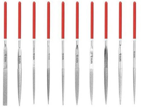 YATO pilníky ihlové diamantové 3× 140 mm 10 ks 50 mm Sada