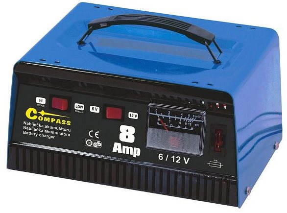 Compass Nabíjačka 8A 6/12V TÜV/GS METALLIC Nabíjačka autobatérií