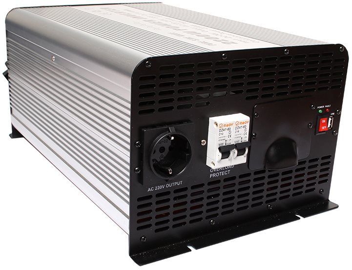 Space Menič napätia 24V/230V 2000 W, čistá sínusoida Menič napätia